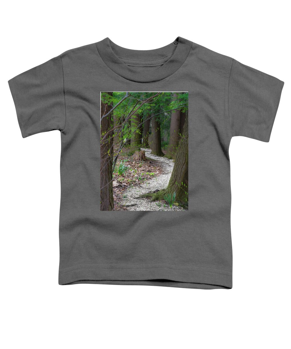 Holden Toddler T-Shirt featuring the photograph Down the Path by Stewart Helberg