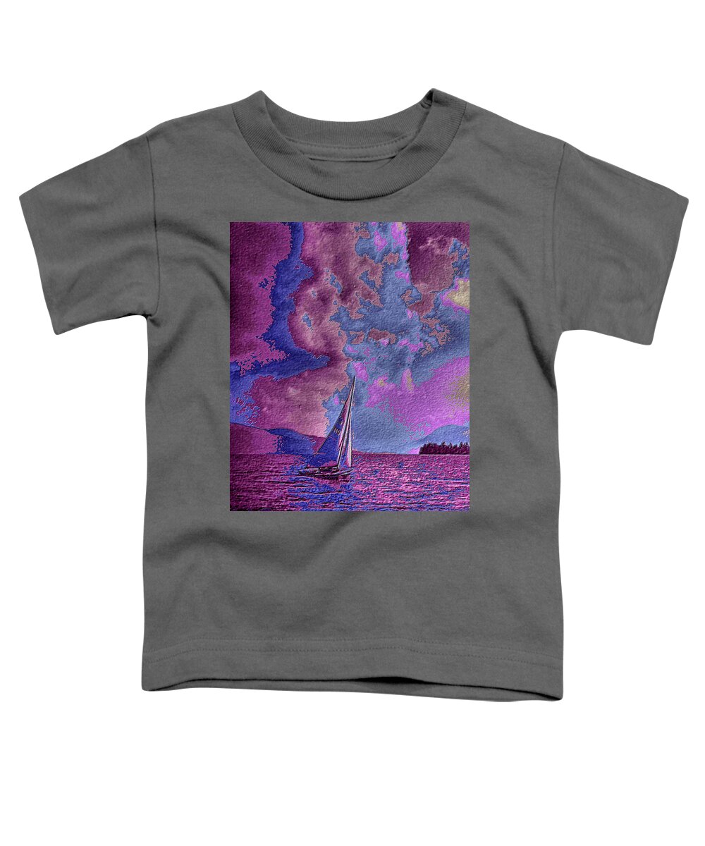 Sail Toddler T-Shirt featuring the digital art Dreaming of Sailing One by Russ Considine
