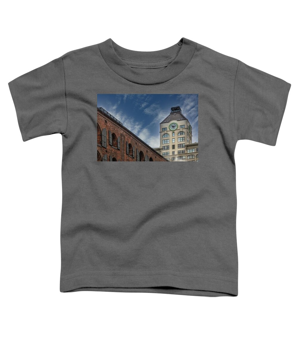 Dumbo Toddler T-Shirt featuring the photograph Dumbos Clock Tower by Susan Candelario