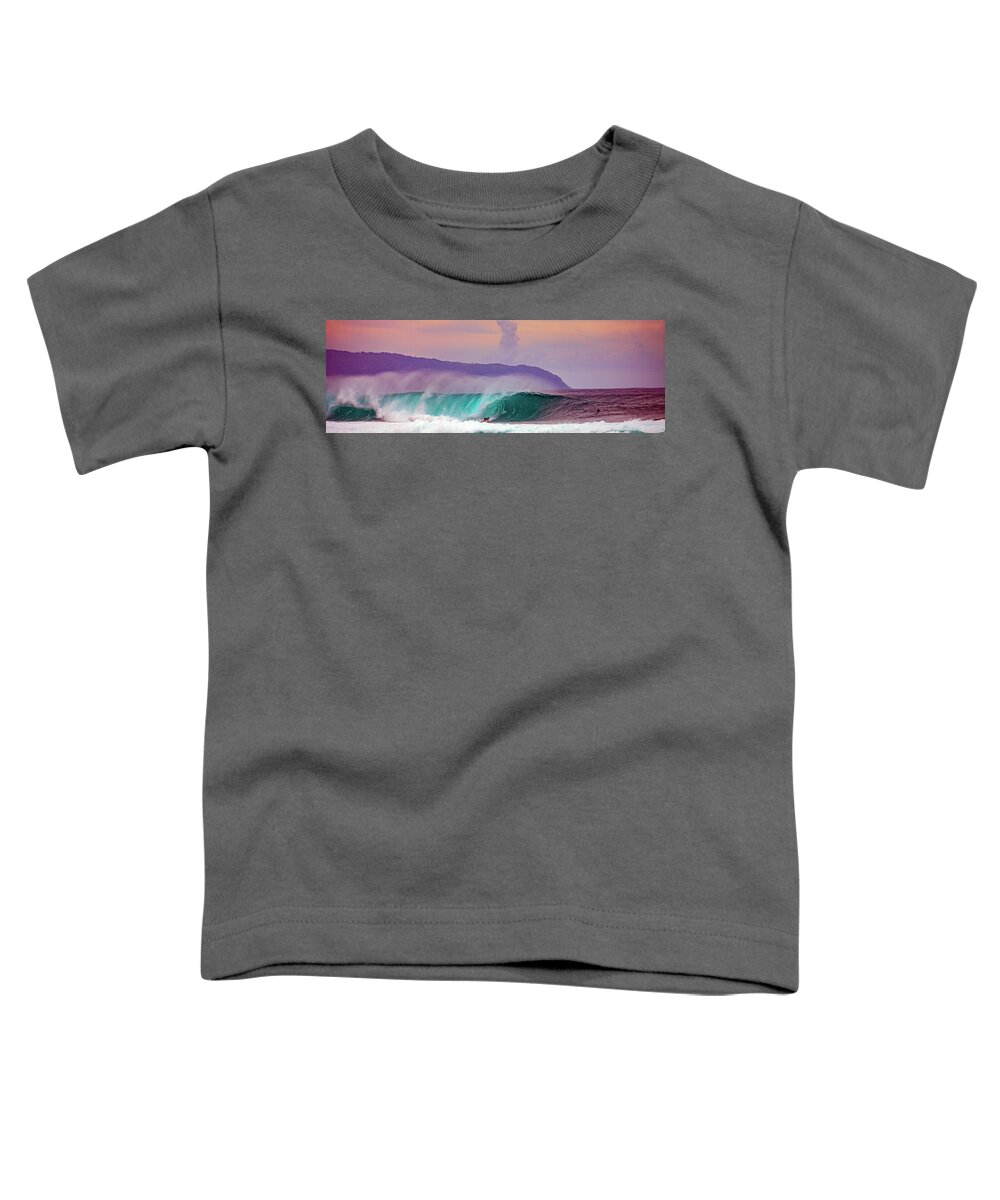 Hawaii Toddler T-Shirt featuring the photograph Dusky Banzai by Anthony Jones