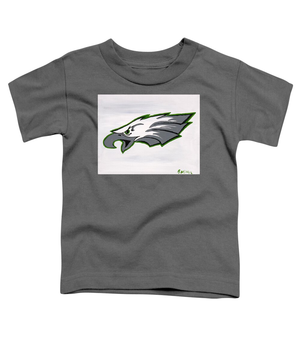 Eagles Toddler T-Shirt featuring the painting Eagles Painting by Britt Miller