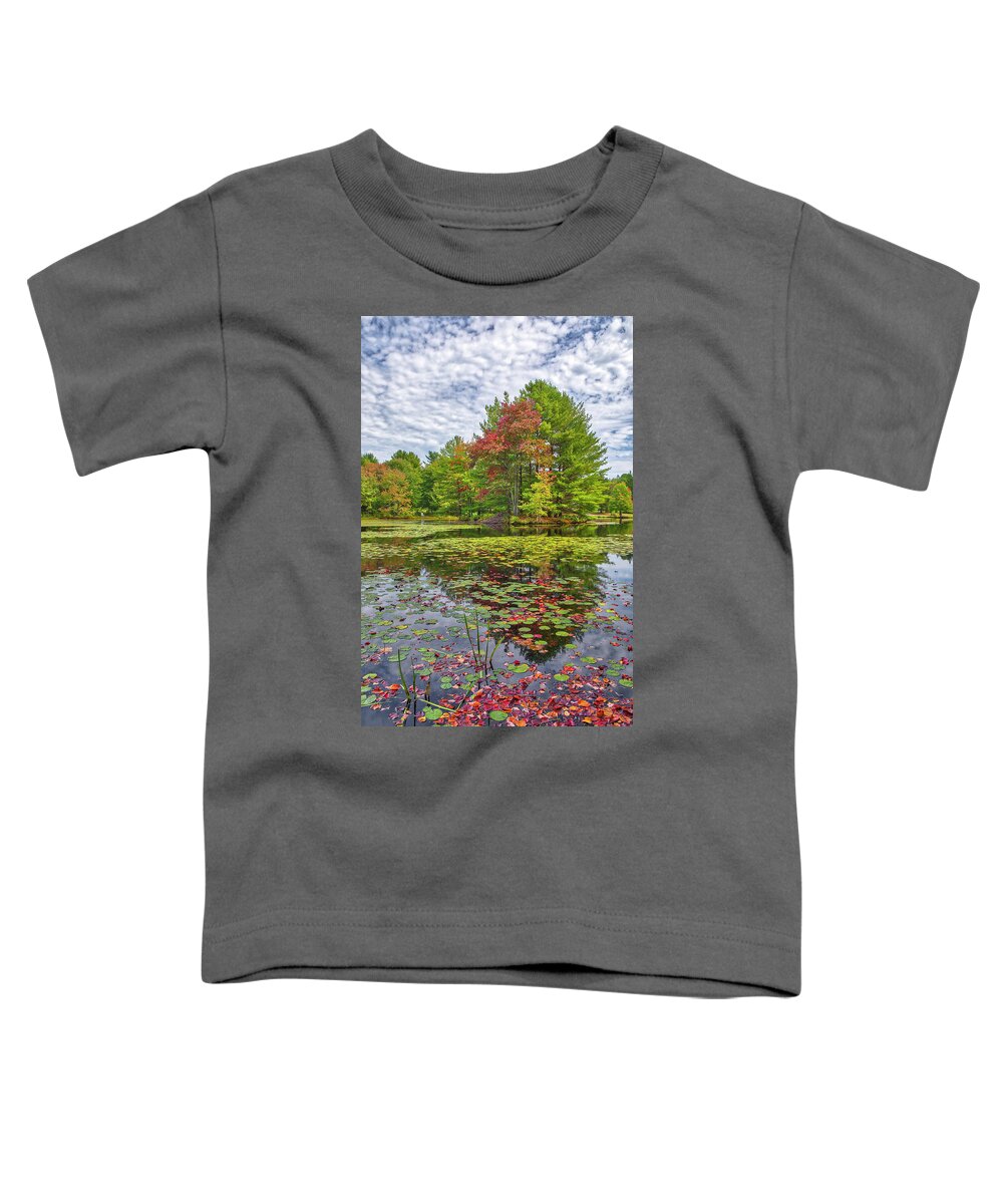 East Branch Ware River Toddler T-Shirt featuring the photograph East Branch Ware River in Rutland Massachusetts by Juergen Roth