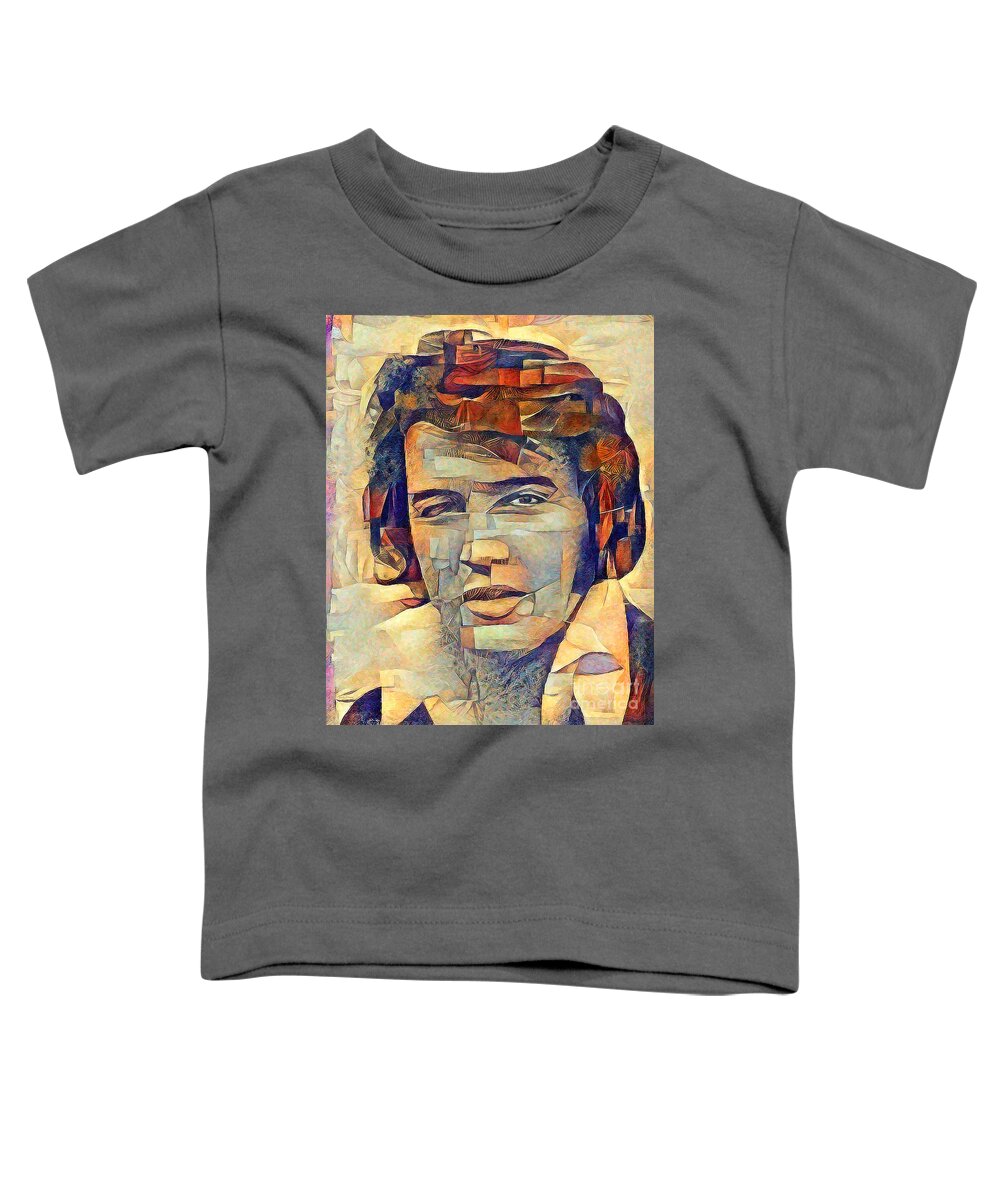 Wingsdomain Toddler T-Shirt featuring the photograph Elvis Presley The King of Rock And Roll Contemporary Art 20210718 by Wingsdomain Art and Photography