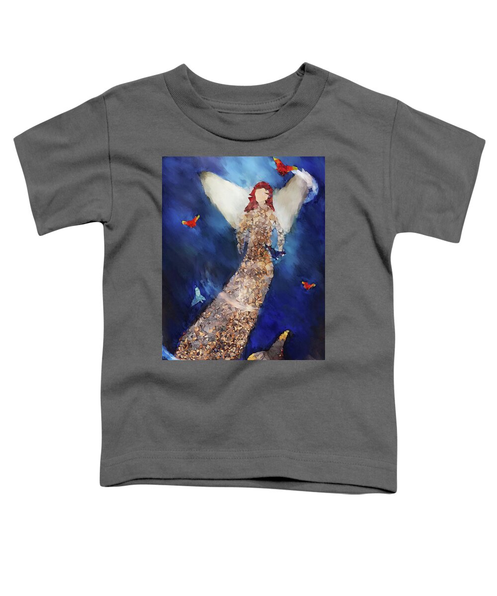Inspiration Toddler T-Shirt featuring the digital art Emergence by Melissa D Johnston