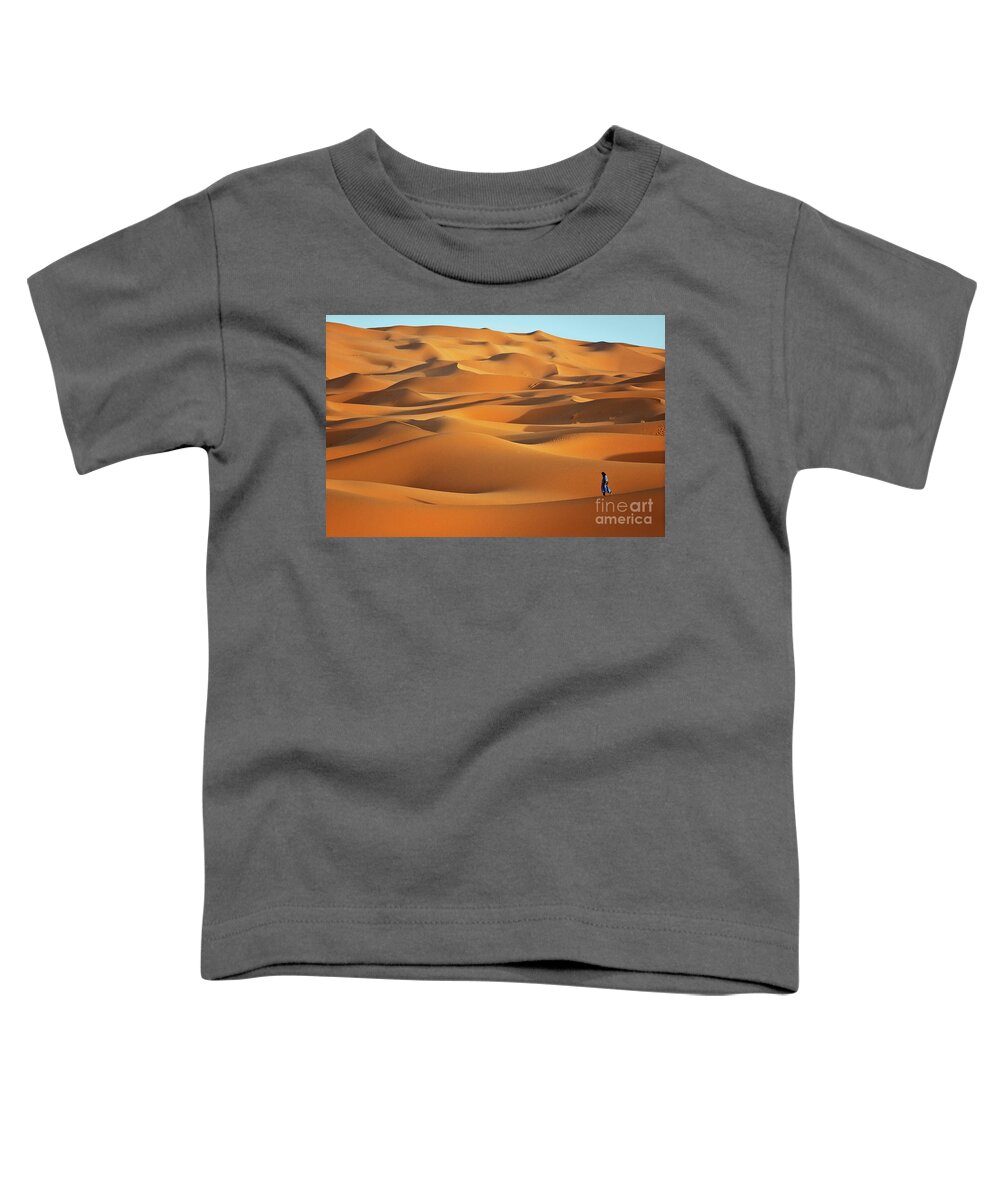 Erg Chebbi Desert Toddler T-Shirt featuring the photograph Erg Chebbi Desert by Henk Meijer Photography