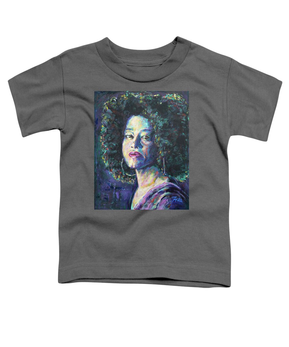 Acrylic Toddler T-Shirt featuring the painting Erika Johnson by Robert FERD Frank