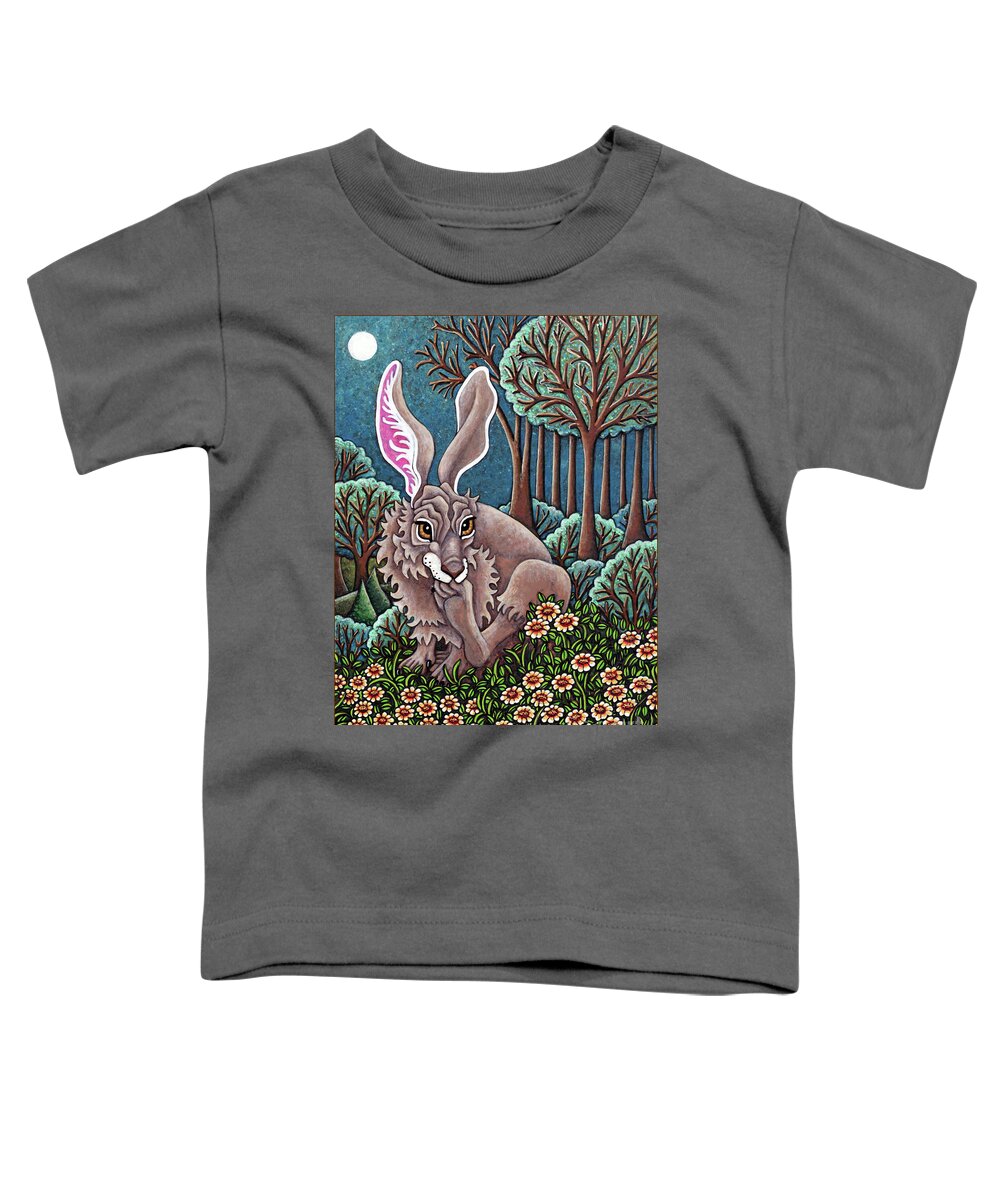Hare Toddler T-Shirt featuring the painting Evening Ablution by Amy E Fraser