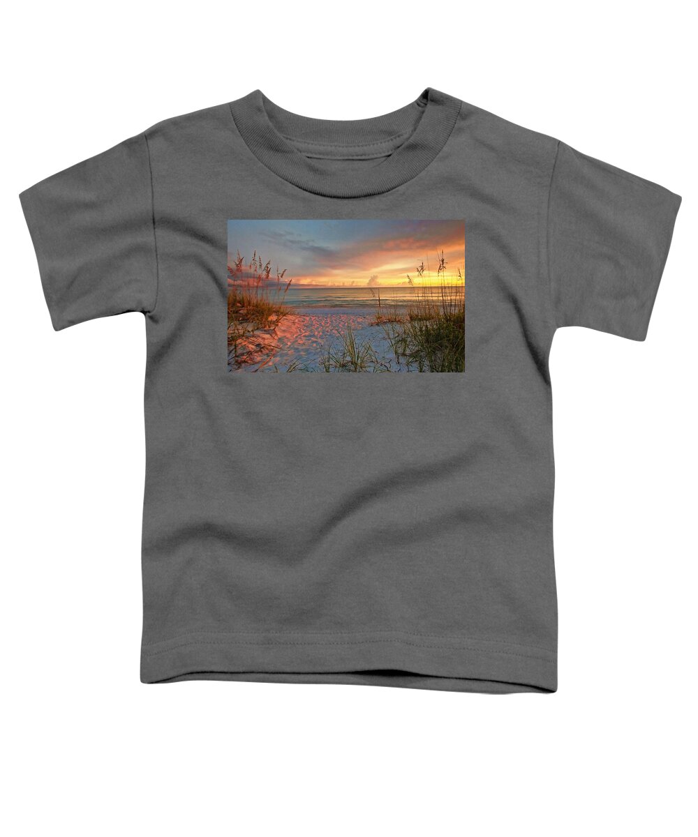 Gulf Of Mexico Toddler T-Shirt featuring the photograph Evening At The Beach by HH Photography of Florida