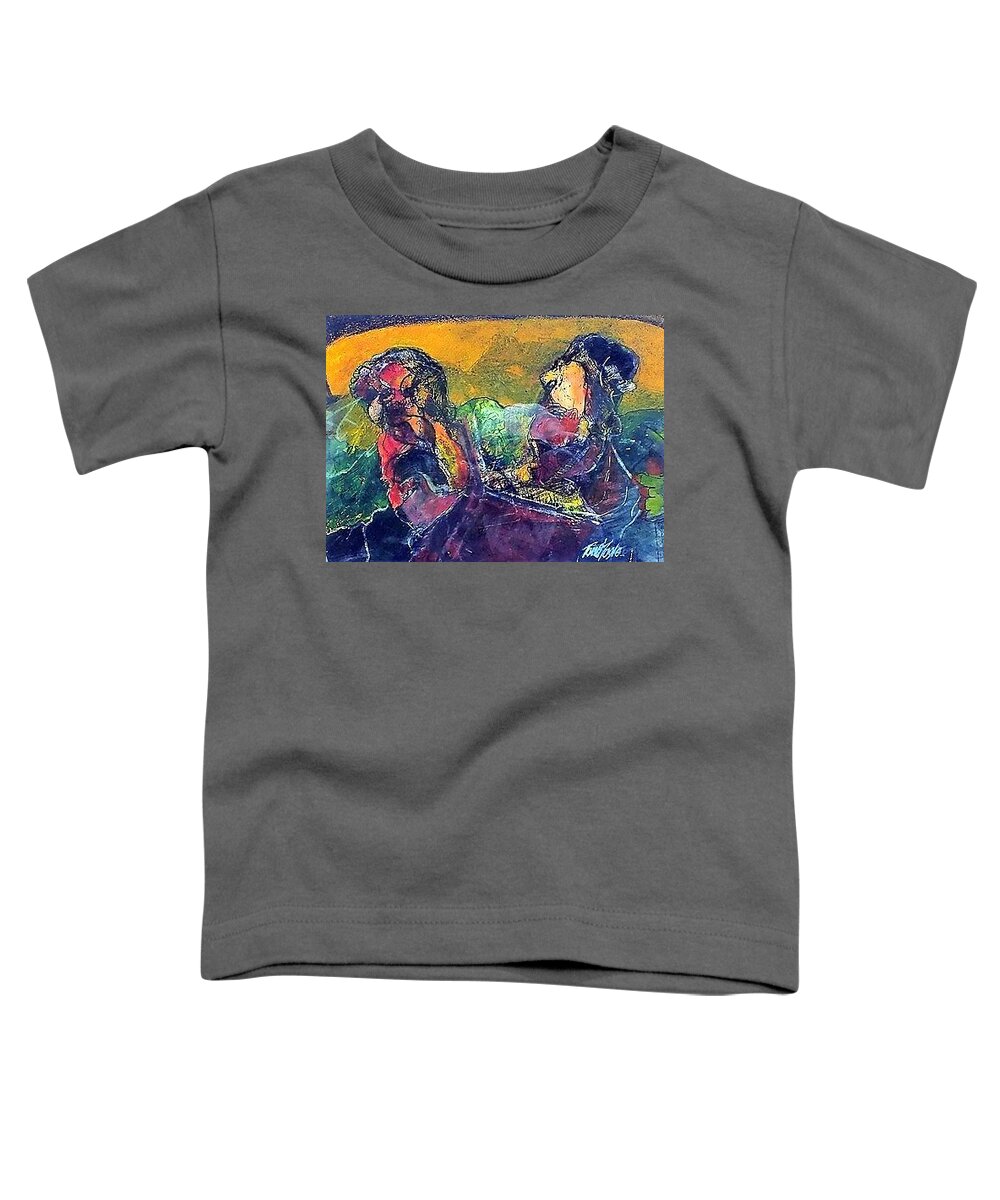 Toddler T-Shirt featuring the painting Every Day. by Val Byrne