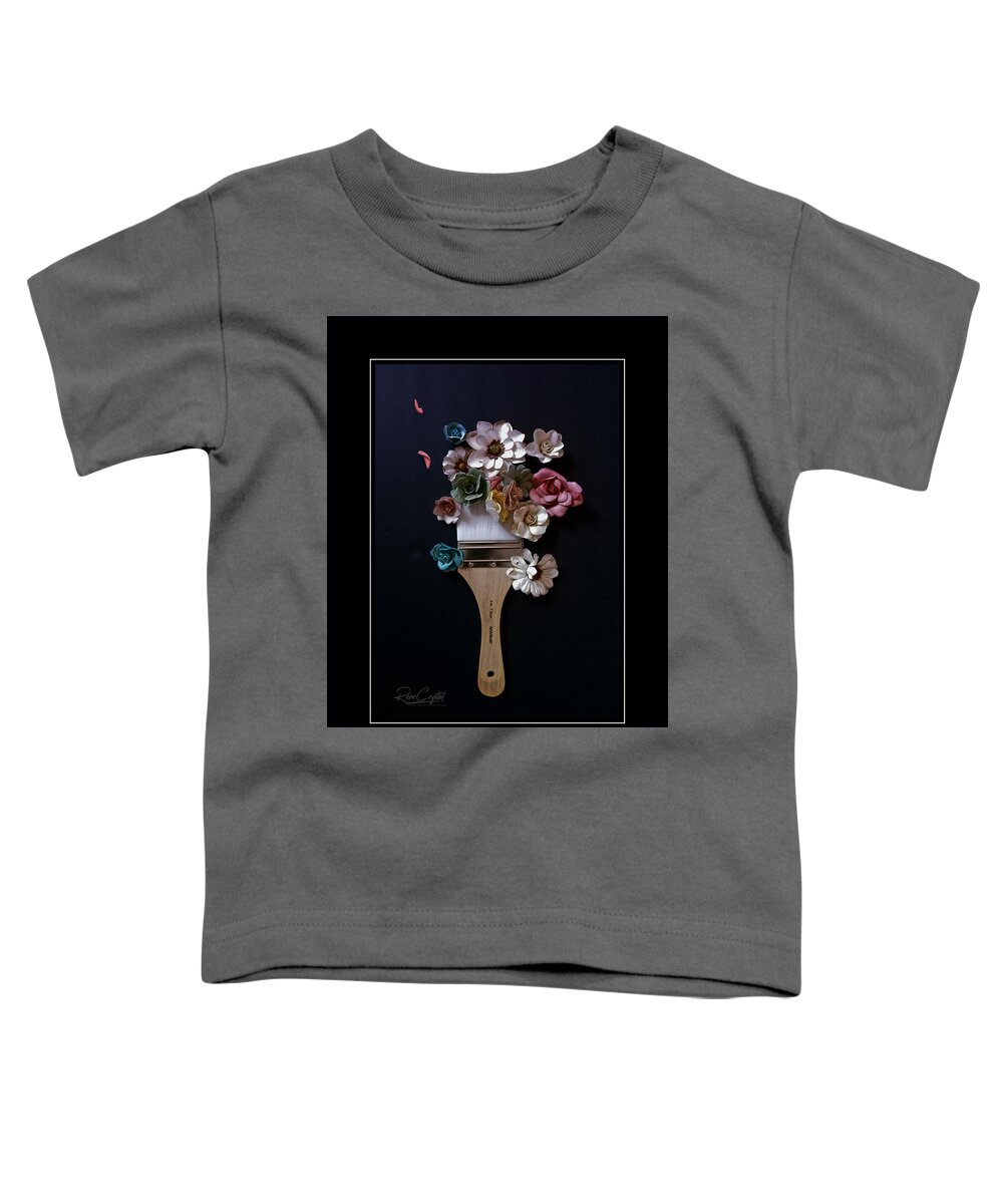 Flora Toddler T-Shirt featuring the photograph Experiencing A Brush With Beauty by Rene Crystal