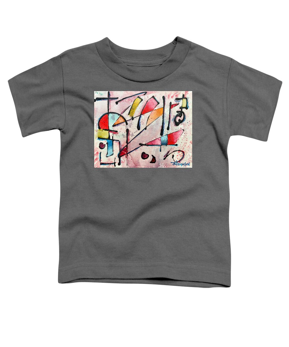 Abstract Toddler T-Shirt featuring the painting Expression # 15 by Jason Williamson