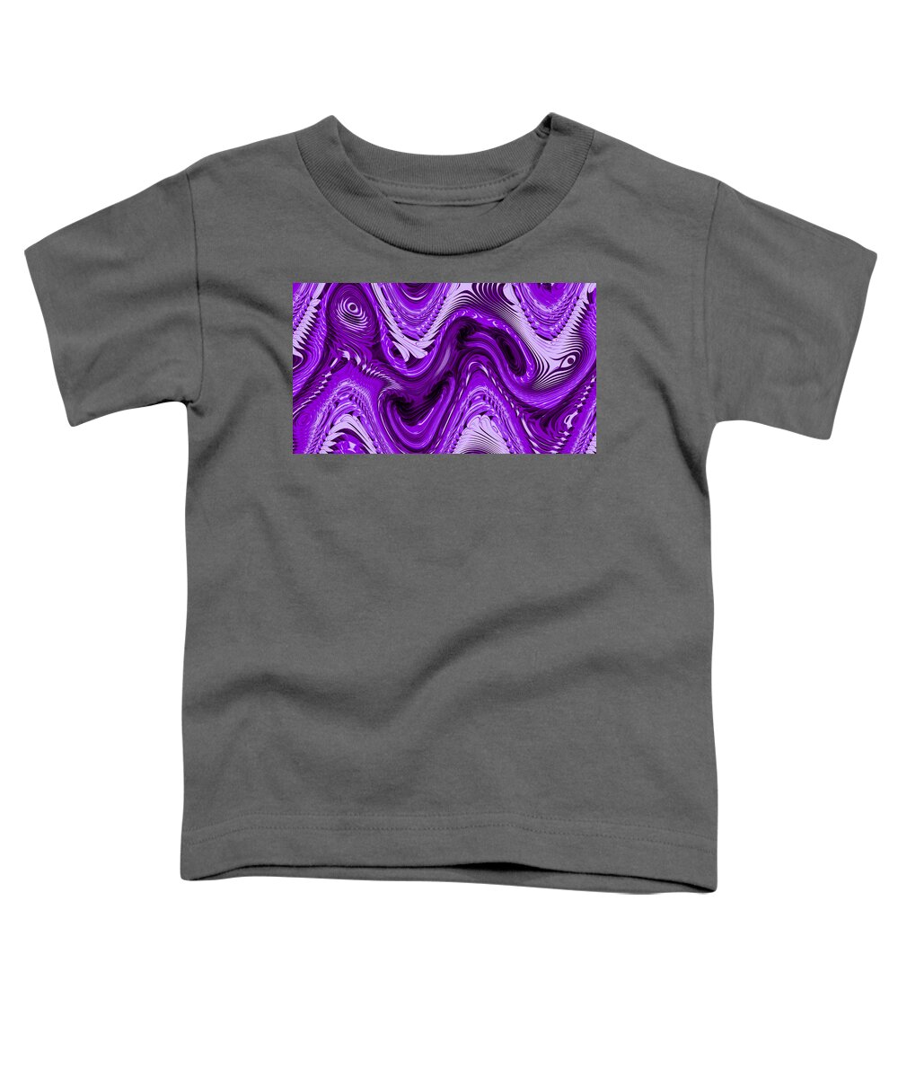 Abstract Toddler T-Shirt featuring the digital art Eyes and Ears Abstract by Ronald Mills