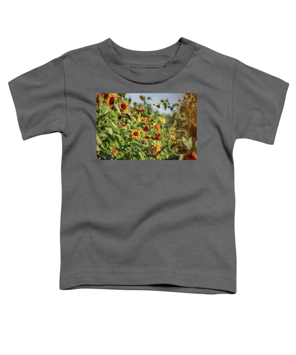 Sunflower Toddler T-Shirt featuring the photograph Fairytale Summer by Carrie Ann Grippo-Pike