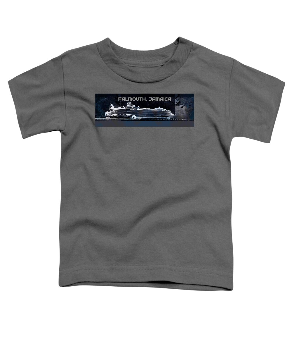 Falmouth Silver Nights Toddler T-Shirt featuring the digital art Falmouth Silver Nights 8 by Aldane Wynter