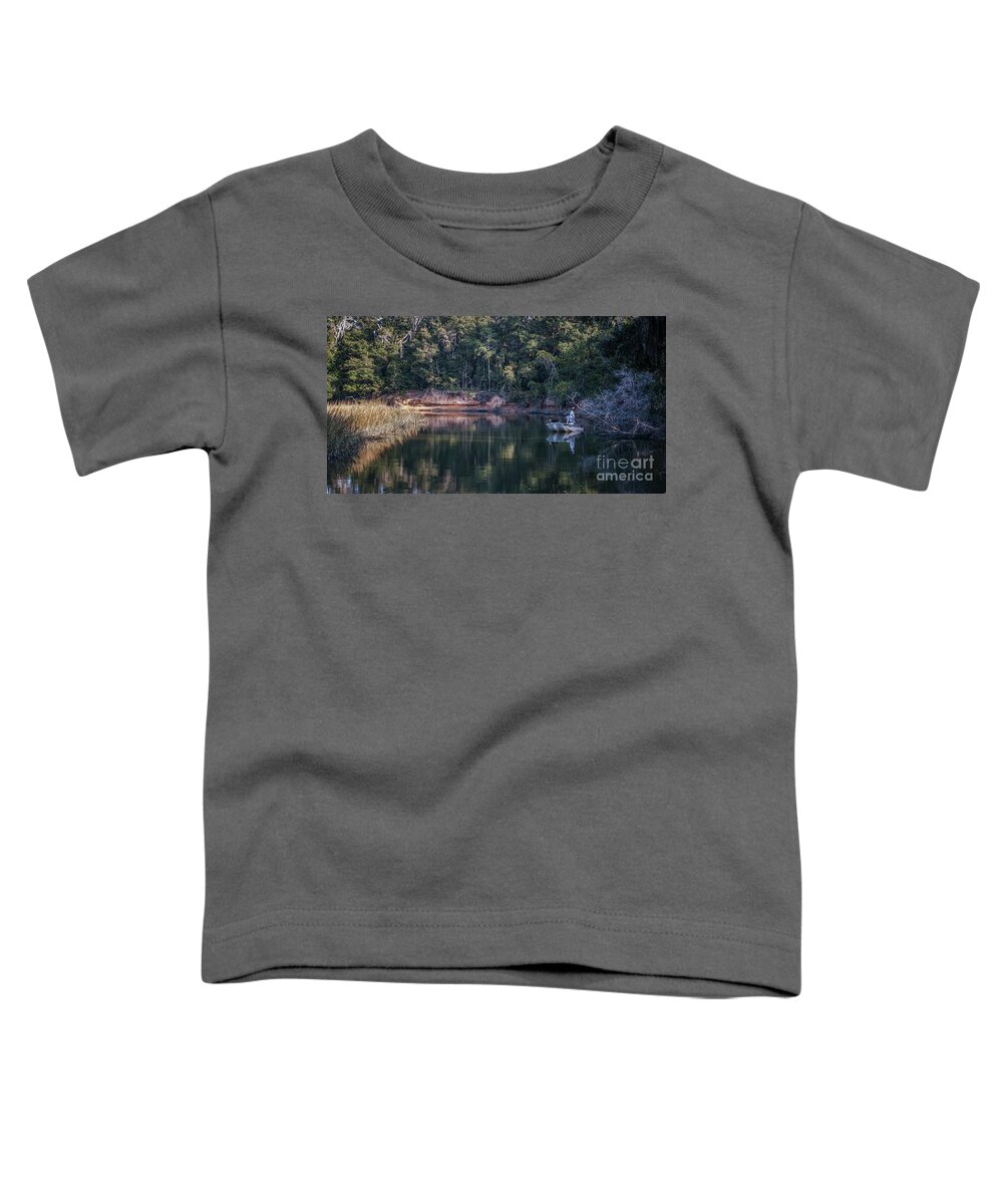 Favorite Fishing Hole Toddler T-Shirt featuring the photograph Favorite Fishing Hole - Remley's Point - Charleston South Carolina by Dale Powell