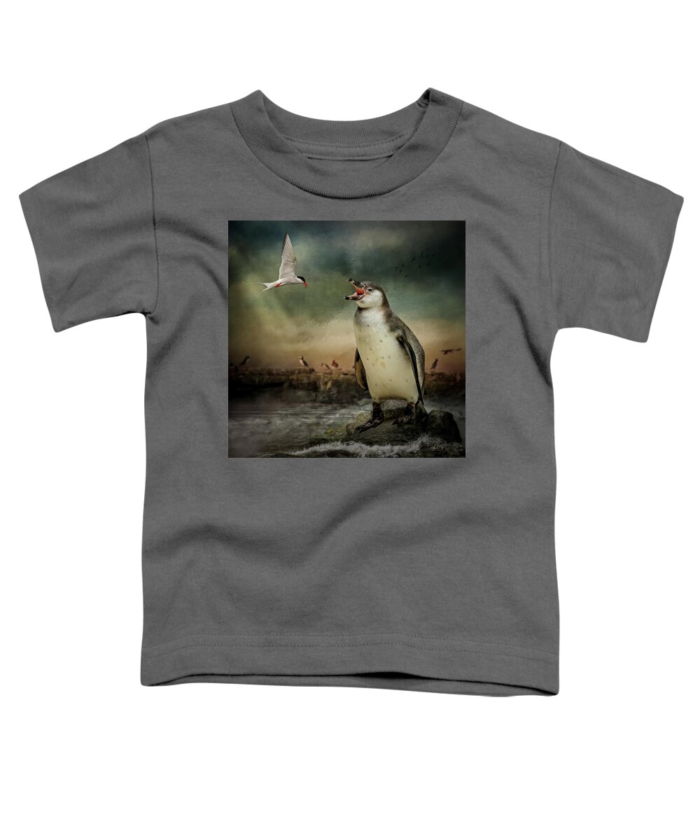 Indiana Toddler T-Shirt featuring the digital art Feed Me Seymour by Maggy Pease