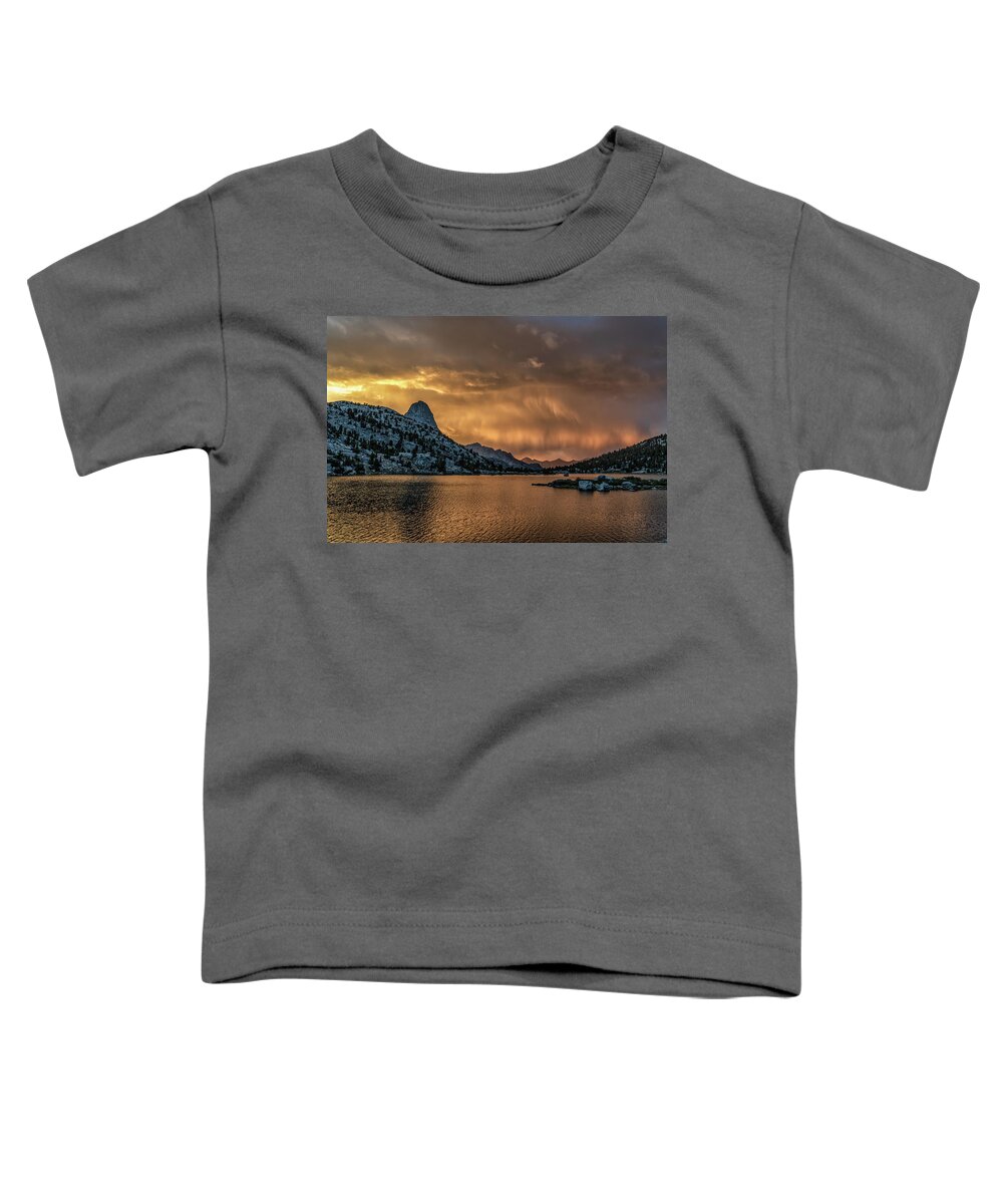 Sierra Toddler T-Shirt featuring the photograph Fin Dome Storm by Martin Gollery