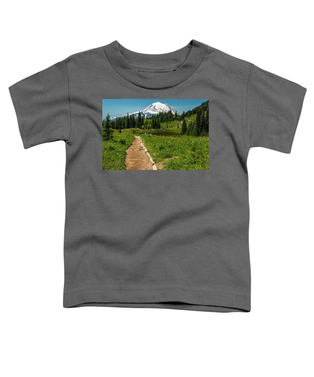 Mt Rainier National Park Toddler T-Shirt featuring the photograph Finally Home by Doug Scrima