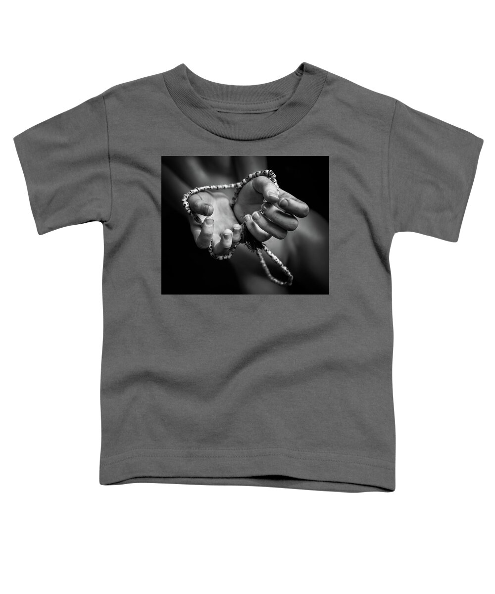 Nude Toddler T-Shirt featuring the photograph Fingers and Loops by Lindsay Garrett