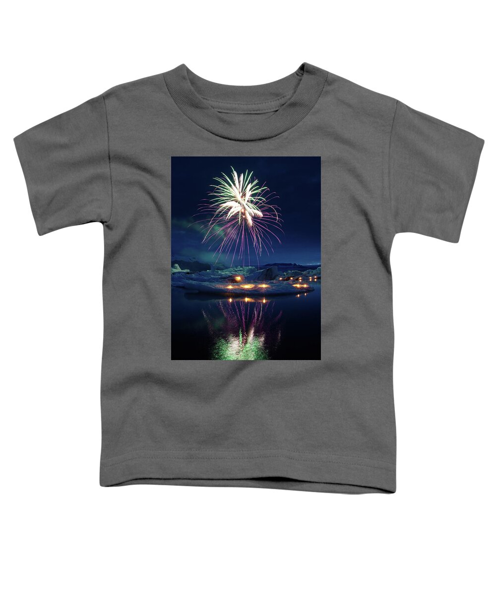 Fireworks Toddler T-Shirt featuring the photograph Fire and ice #3 by Christopher Mathews