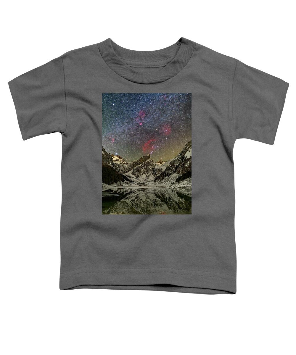 Mountains Toddler T-Shirt featuring the photograph Fire and Ice by Ralf Rohner