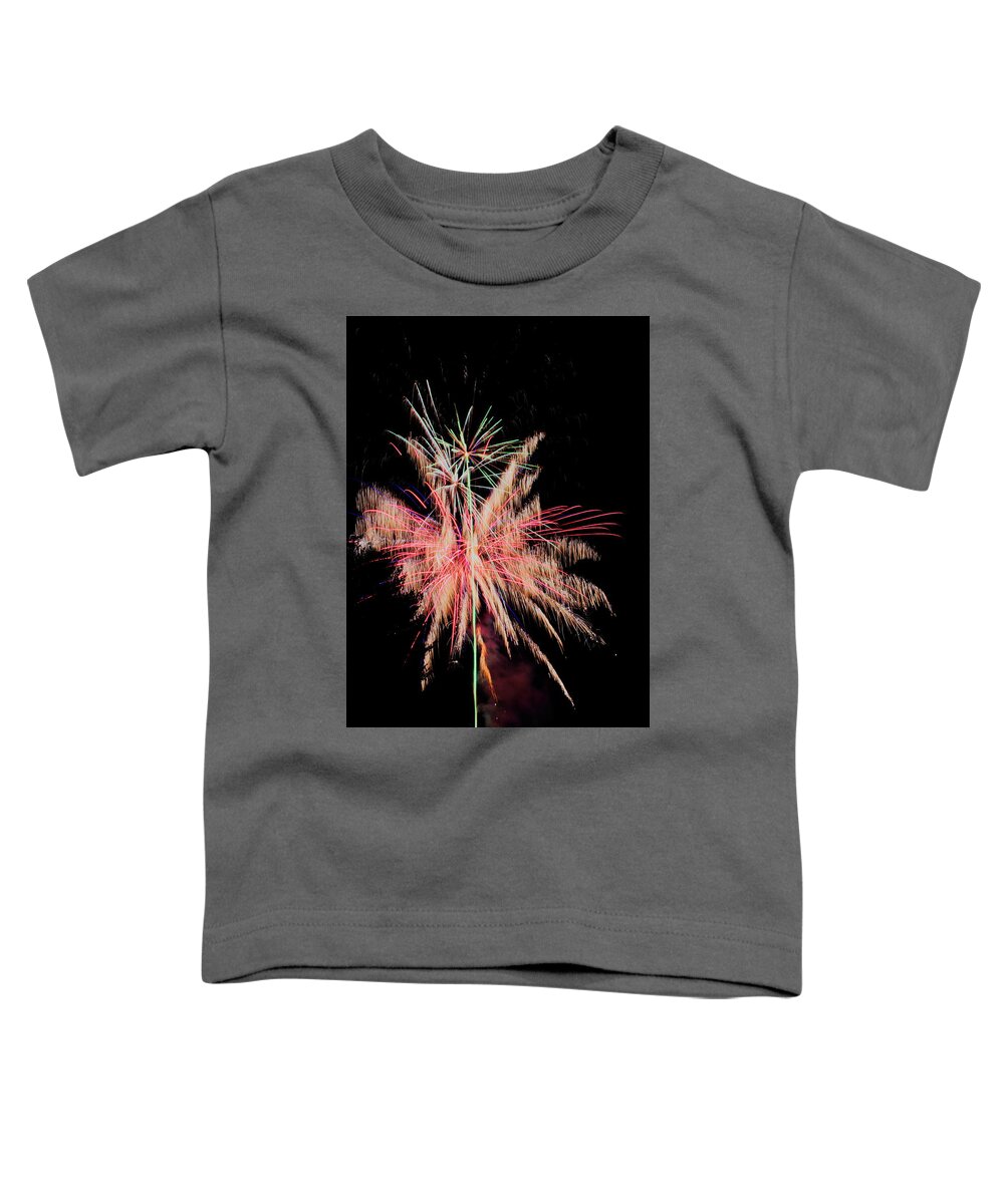 Fireworks Toddler T-Shirt featuring the photograph Fireworks - July 2021 - 15 by Dale Kauzlaric