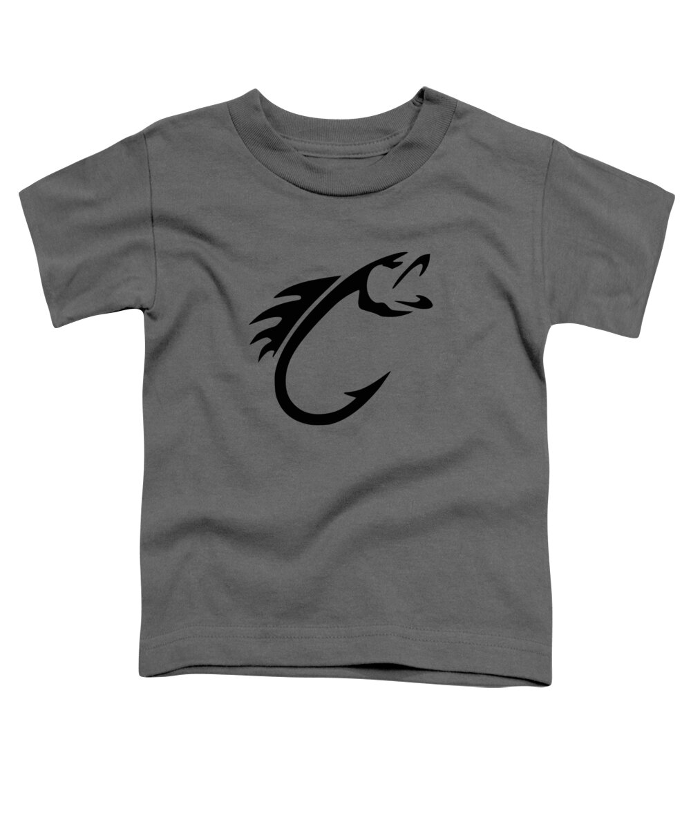 Fish Hook Reel Life Fishing Toddler T-Shirt by Millap Cambe - Pixels