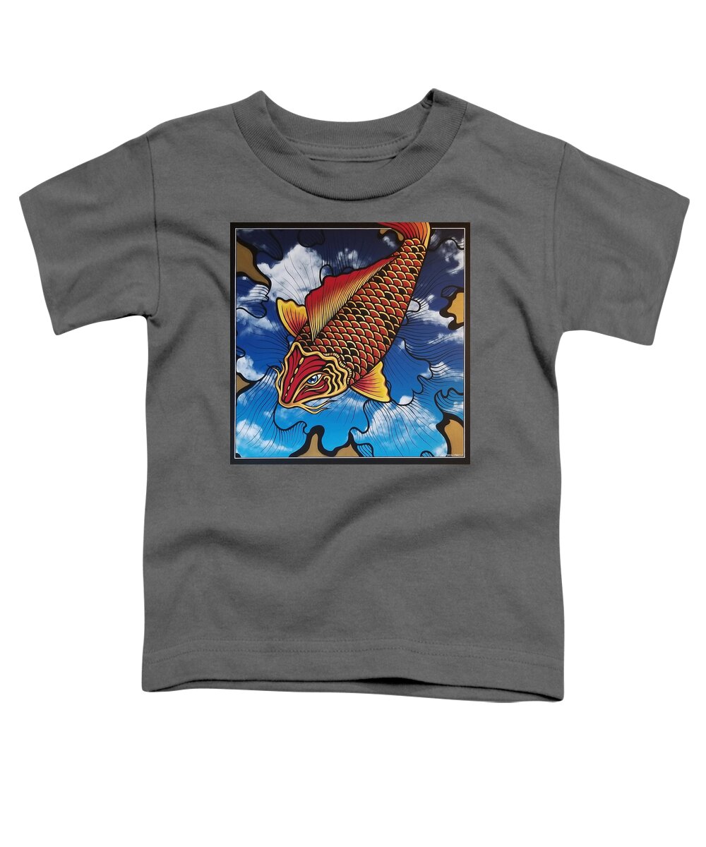  Toddler T-Shirt featuring the painting Flight of Fancy by Bryon Stewart