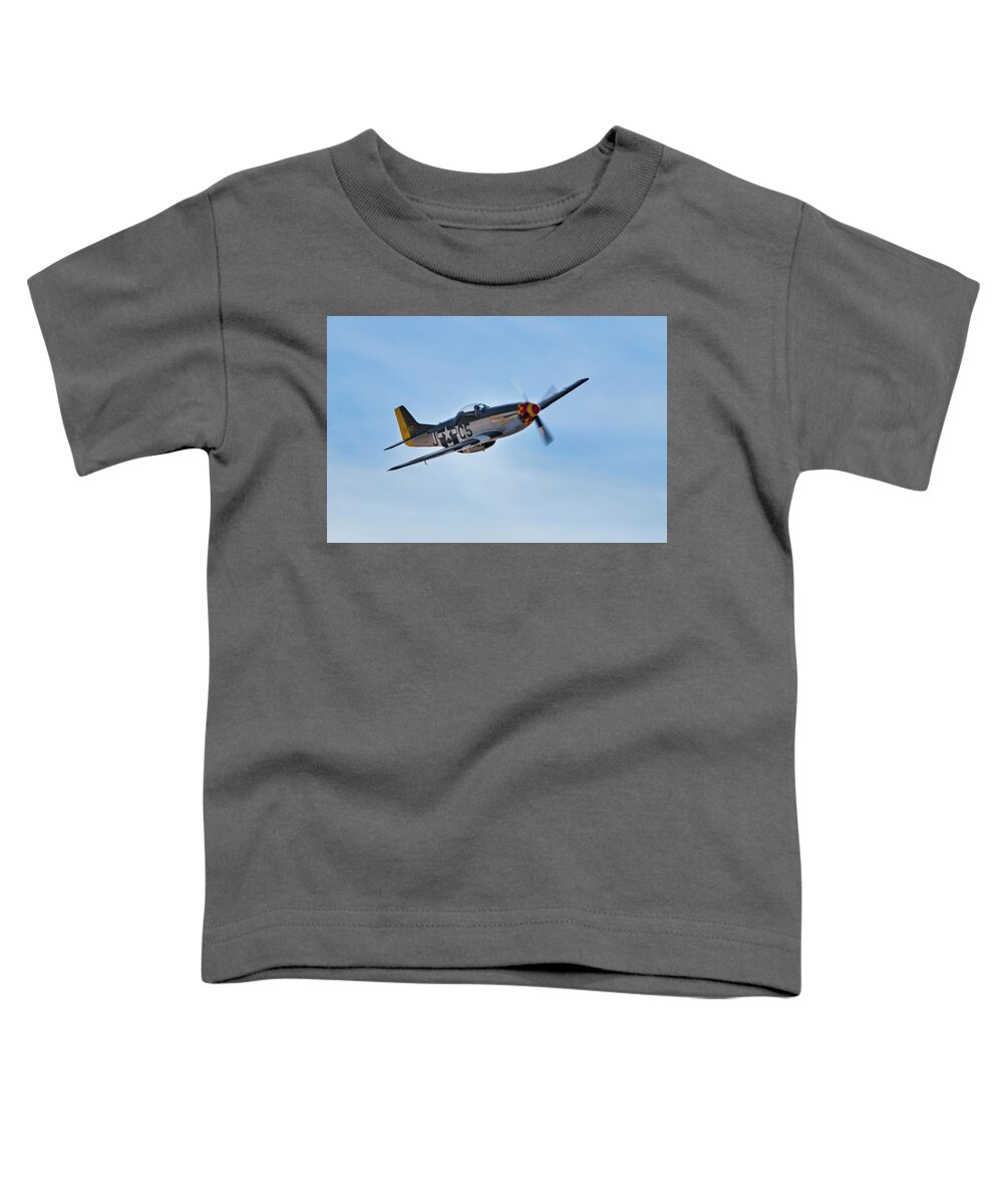 P-51 Toddler T-Shirt featuring the photograph Flight of the P51 by American Landscapes