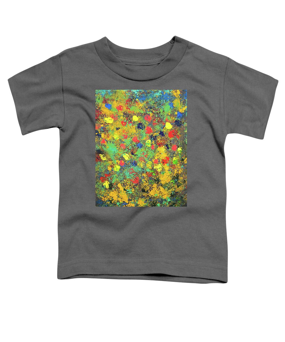 Flowers Toddler T-Shirt featuring the painting Flower Garden 2 by Dan Twyman