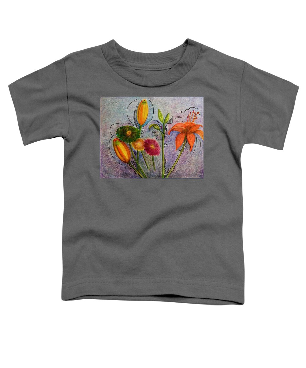 Flowers Toddler T-Shirt featuring the photograph Flowers for Me by Suzanne Udell Levinger