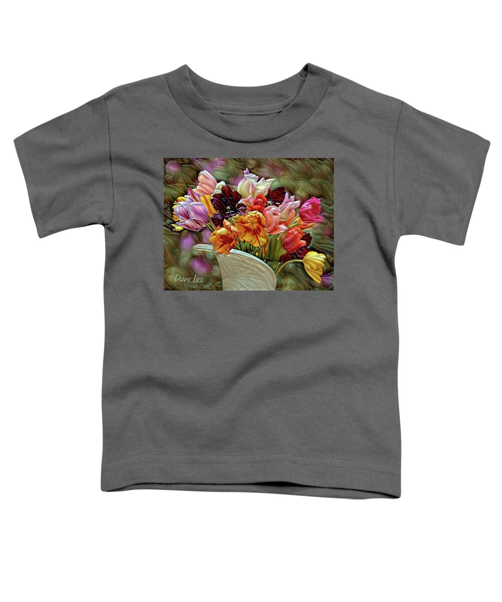 Flowers Toddler T-Shirt featuring the digital art Flowers From Venus by Dave Lee