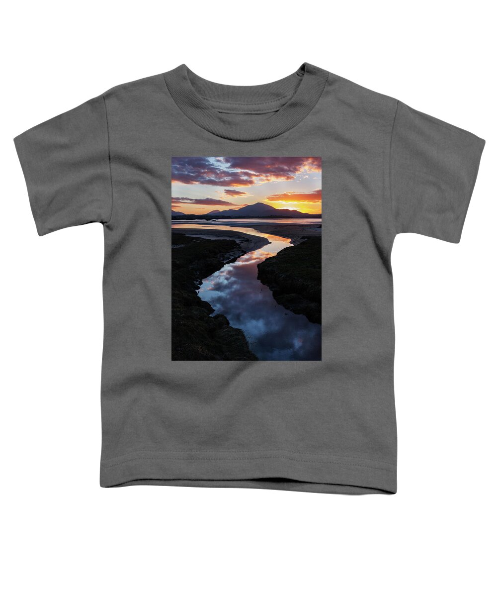Donegal Toddler T-Shirt featuring the photograph Follow The Light - Sheephaven Bay, Donegal by John Soffe