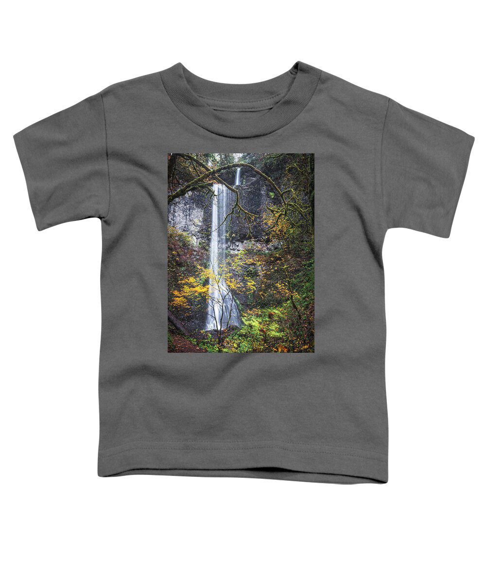 Forest Toddler T-Shirt featuring the photograph Forest Falls by Ryan Weddle