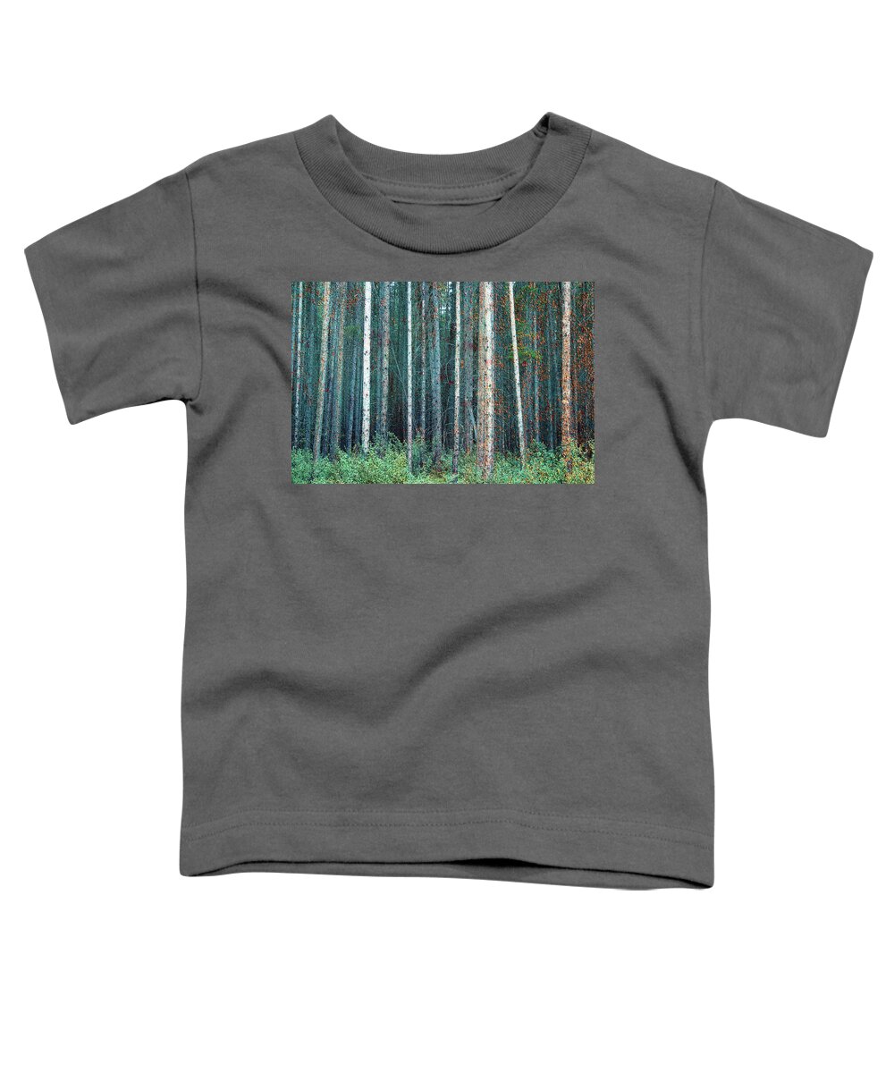 Forest Textures Toddler T-Shirt featuring the photograph Forest Textures by Linda Sannuti