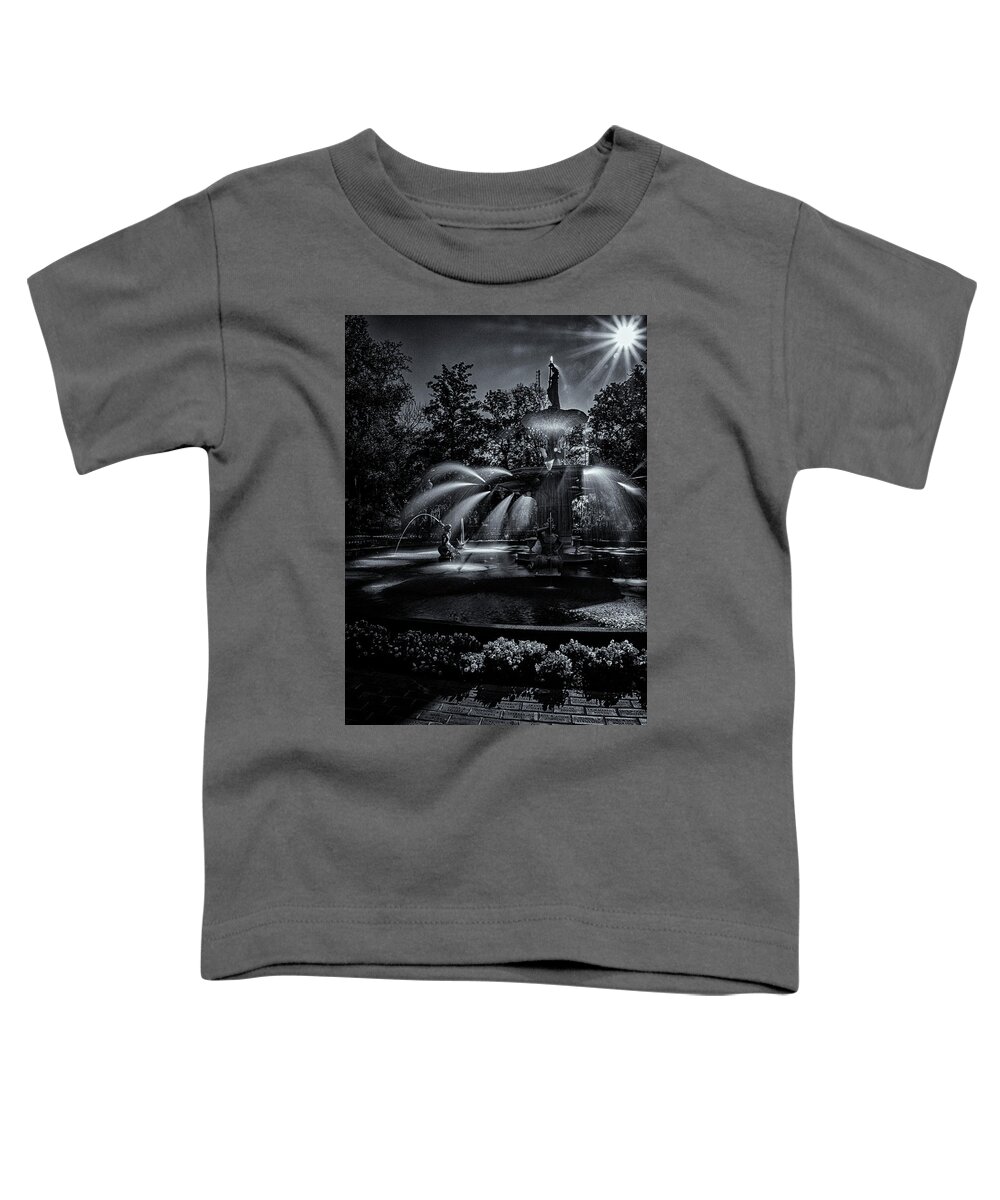 Marietta Georgia Toddler T-Shirt featuring the photograph Forsyth Fountain III by Tom Singleton