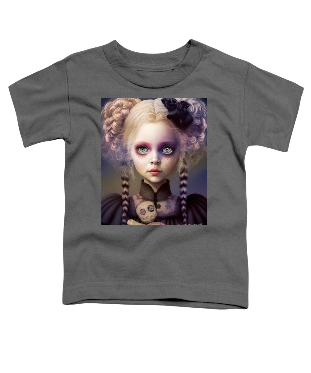 Friday's Child Toddler T-Shirt featuring the digital art Fridays Child by Shanina Conway