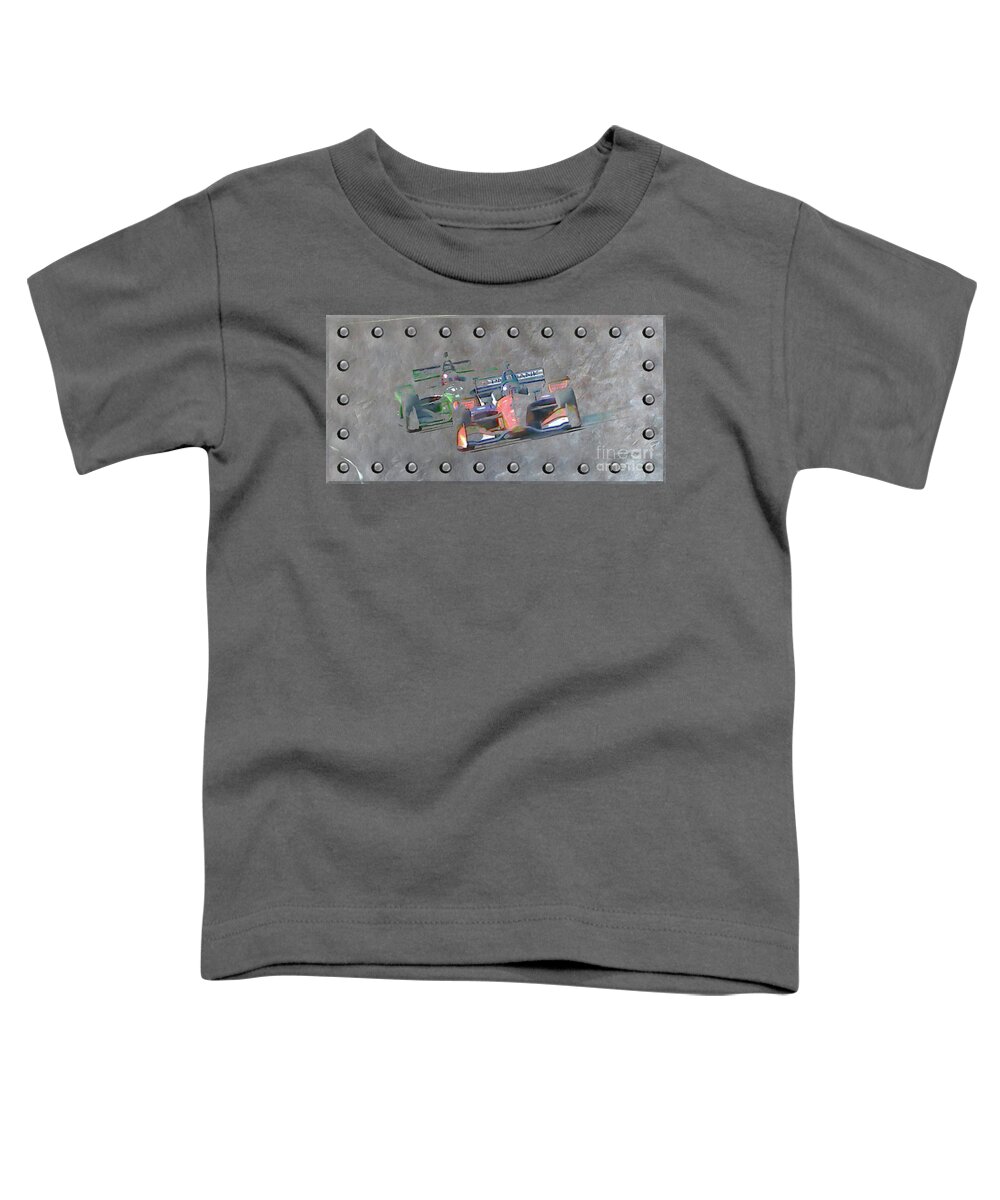 Indy Car Toddler T-Shirt featuring the photograph Full Speed Turn by Billy Knight
