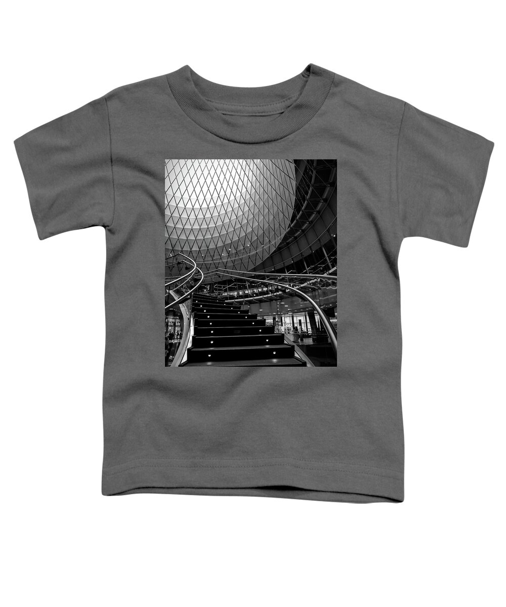 Nyc Toddler T-Shirt featuring the photograph Fulton Street Train Station by Sylvia Goldkranz