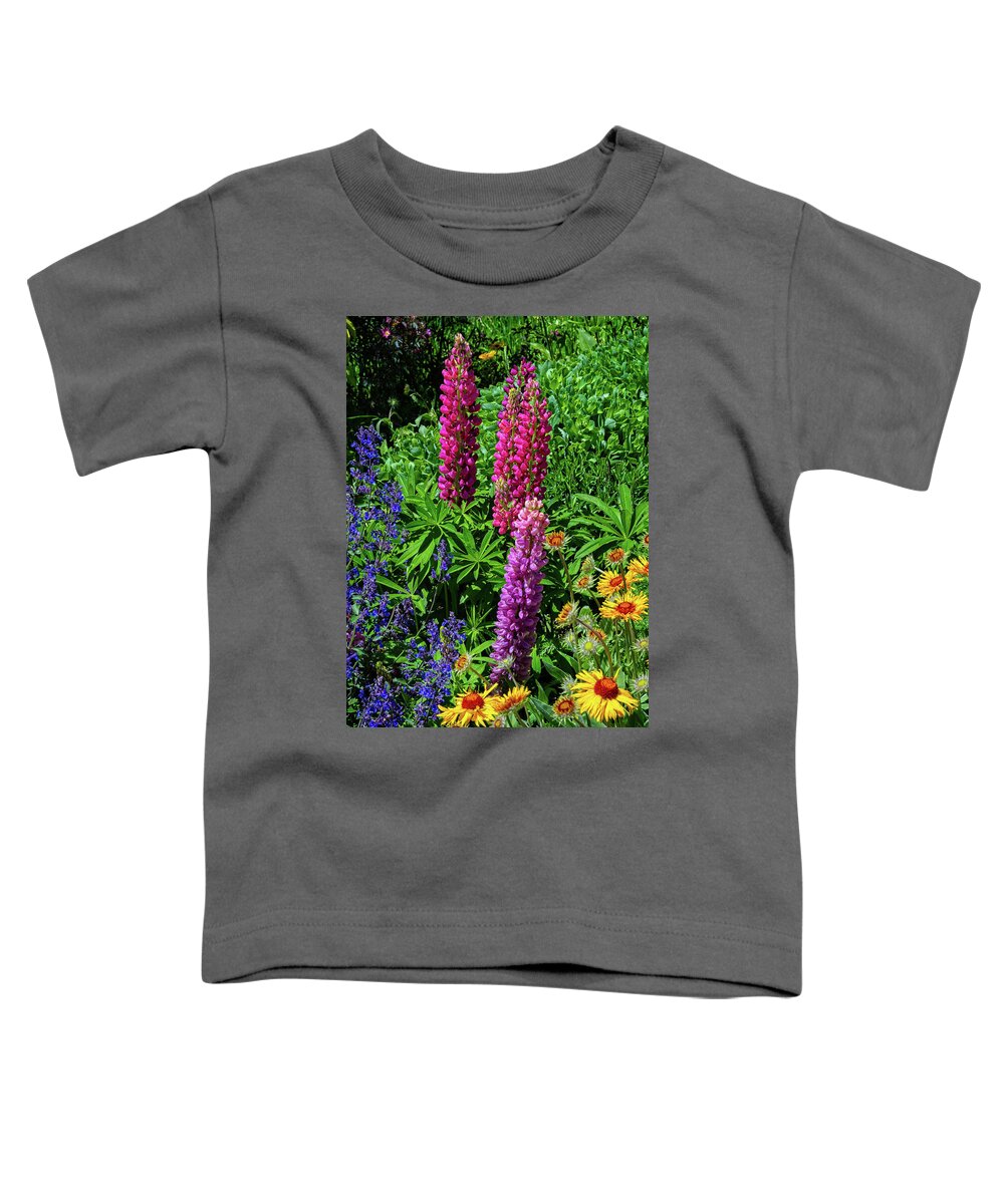 Crested Butte Toddler T-Shirt featuring the photograph Garden Beauties in Mount Crested Butte by Lynn Bauer