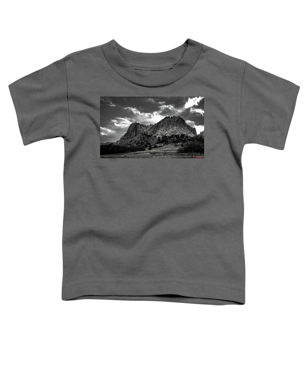 Ansel Toddler T-Shirt featuring the photograph Garden Of The God's Colorado by Rene Vasquez