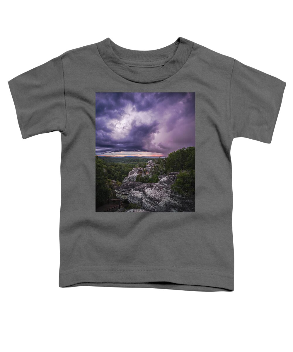 Storm Toddler T-Shirt featuring the photograph Garden Storm by Grant Twiss