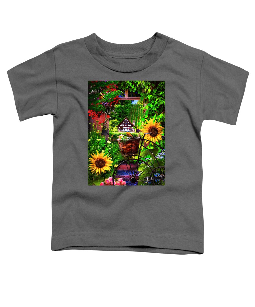 Austria Toddler T-Shirt featuring the photograph Garden Wonderland Painting by Debra and Dave Vanderlaan