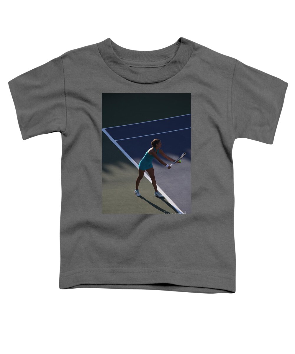 Serve Toddler T-Shirt featuring the photograph Georges Serve by Richard Amble