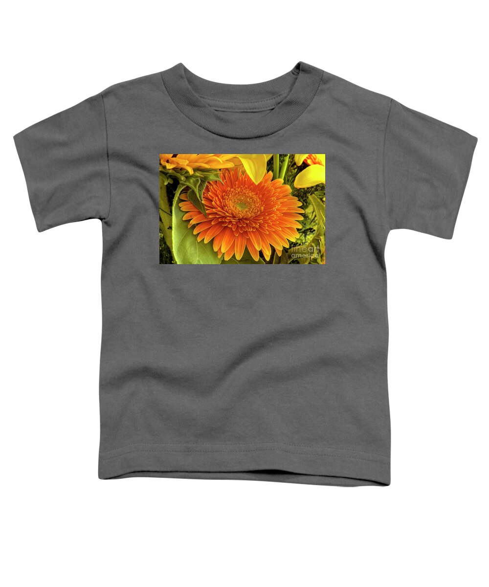 Daisy Toddler T-Shirt featuring the photograph Gerbera by Paolo Signorini