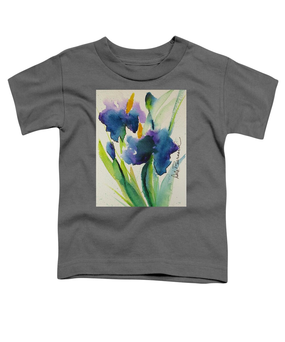 Garden Flowers Colorful Bouquet Valentine Love Romance Whimsical Wedding Botanical Bloom Nature Magical Enchanted Admirer Admiration Fragrance Toddler T-Shirt featuring the painting God Shall Add by Dale Bernard