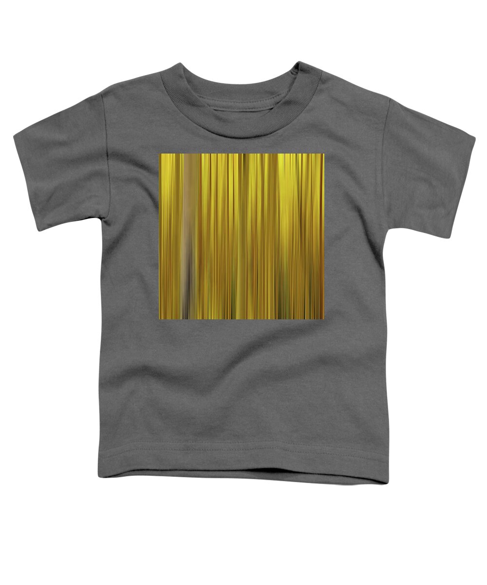 Aspens Toddler T-Shirt featuring the digital art Golden Aspen Abstract by Rebecca Herranen