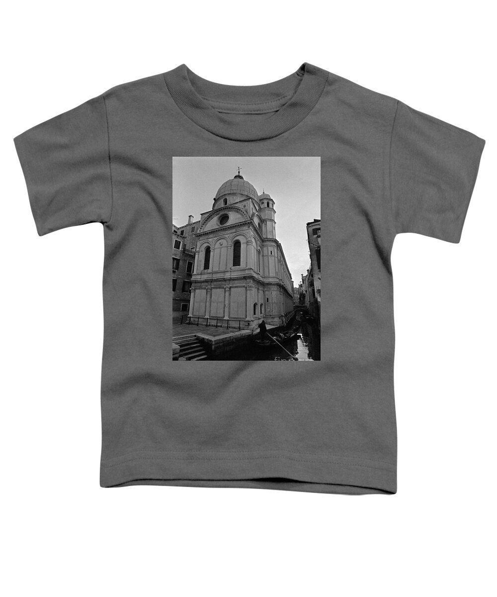 Santa Maria Dei Miracoli Toddler T-Shirt featuring the photograph Gondola Santa Maria dei Miracoli by Riccardo Mottola