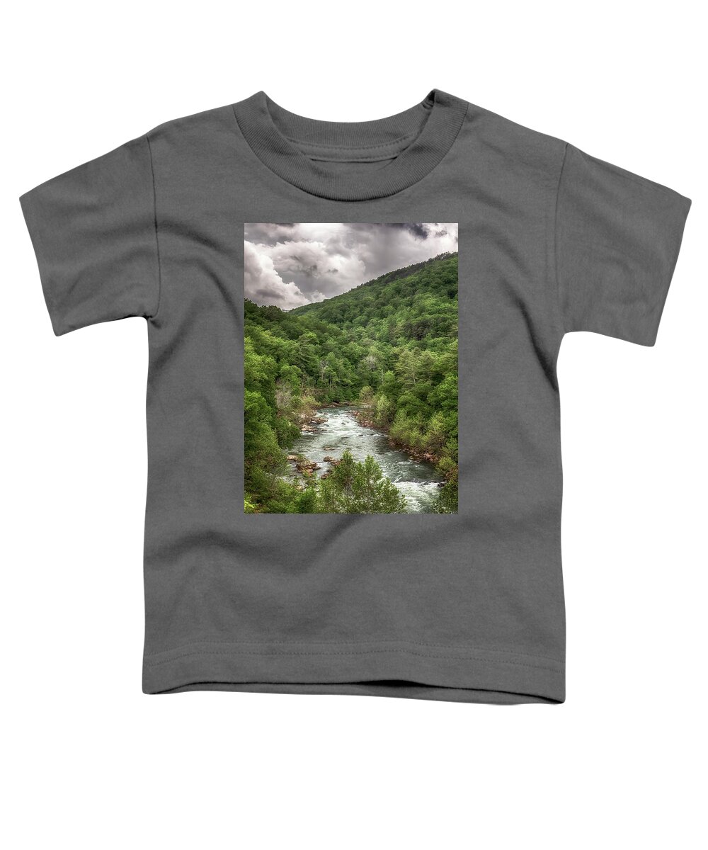 Virginia Toddler T-Shirt featuring the photograph Goshen Pass - Maury River by Susan Rissi Tregoning