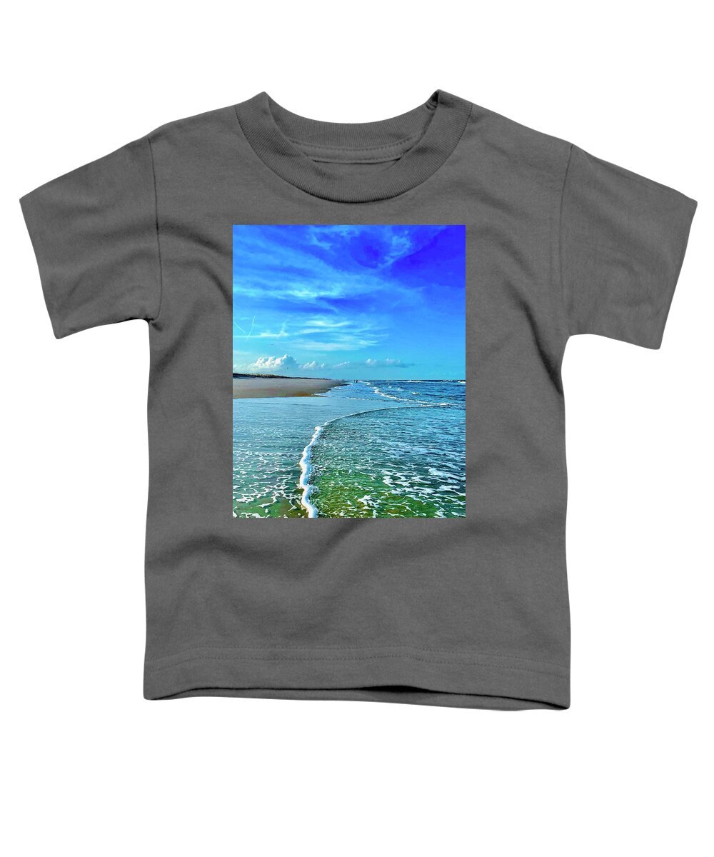 St Augustine Beach Florida Usa John Anderson Toddler T-Shirt featuring the photograph Gotta be Somewhere by John Anderson